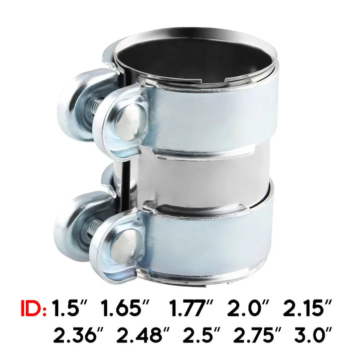 1.5-3.0 "Connettore per tubo di scarico Adattatore per tubo Manicotto per falegnameria Morsetto per tubo Connettore per tubo Lunghezza falegnameria 95 mm
