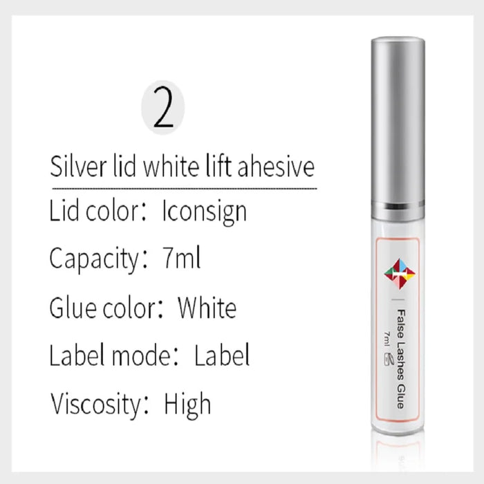 Colla per ciglia da 7 ml Colla adesiva per permanente per ciglia trasparente Strumenti per sollevamento ciglia