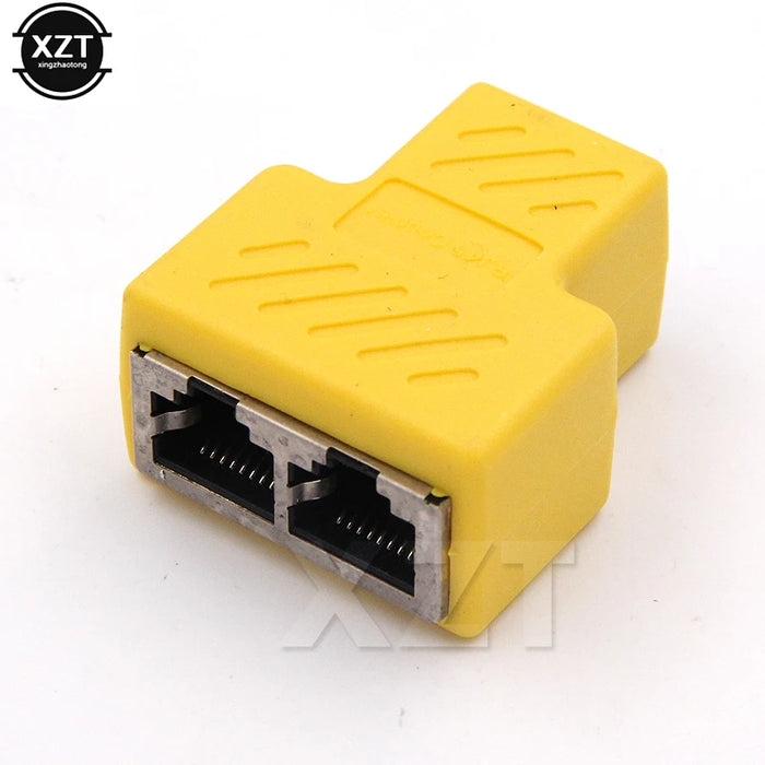 Cavo LAN di rete da 1 a 2 vie Ethernet femmina Cat6 RJ45 Adattatore connettore splitter UTP Cat7 5e Connector Switch Adattatori Accoppiatore