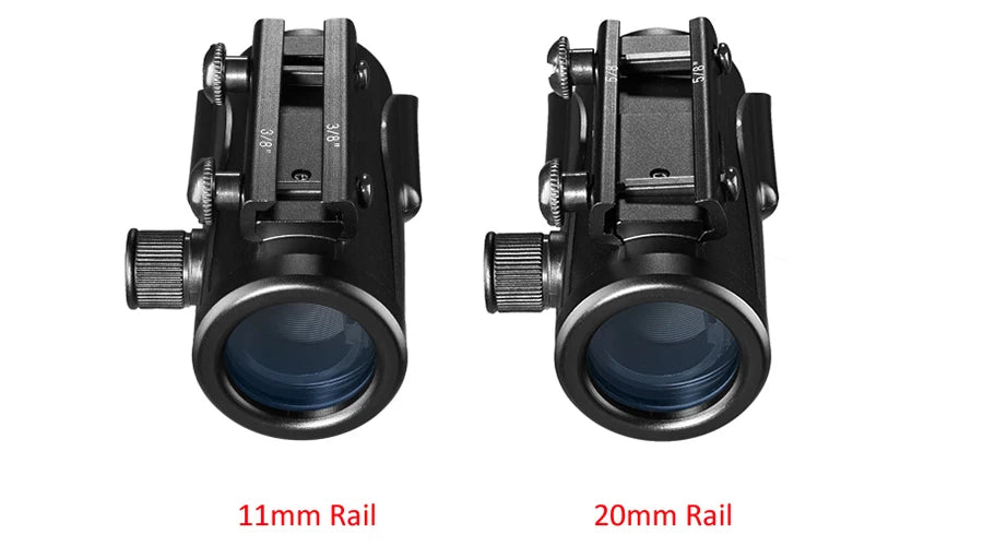 1x40 Red Dot Scope Sight Rifle scope Green Red Dot Collimatore Dot con 11mm/20mm Rail Mount Airsoft Air Hunting