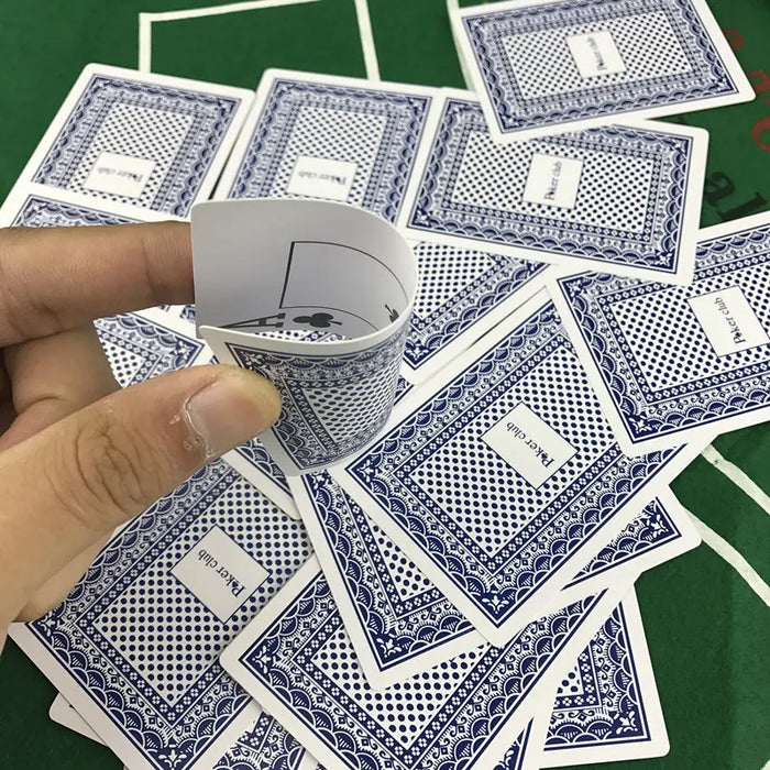 2 pz/set Baccarat Texas Hold'em plastica impermeabile Scrub carte da gioco Poker Club carte giochi da tavolo 2.48*3.46 pollici Yernea
