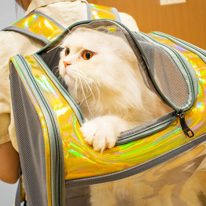 Borsa a tracolla da viaggio traspirante per zaino da trasporto per animali domestici per cani di piccola taglia