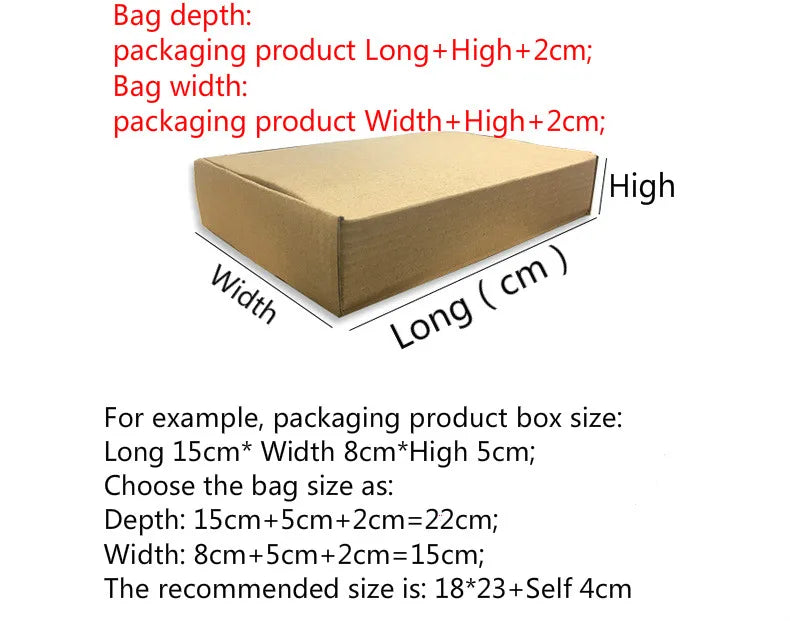 INPLUSTOP 50 pz colore bianco addensare borsa espressa grazie stampa abbigliamento impermeabile pacchi imballaggio borse busta corriere sacchetto