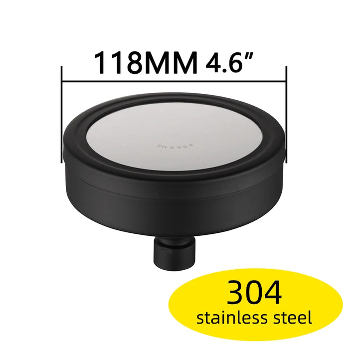 Ciencia Space soffione doccia rotondo in alluminio a risparmio idrico con filtro doccia staccabile può essere pulito