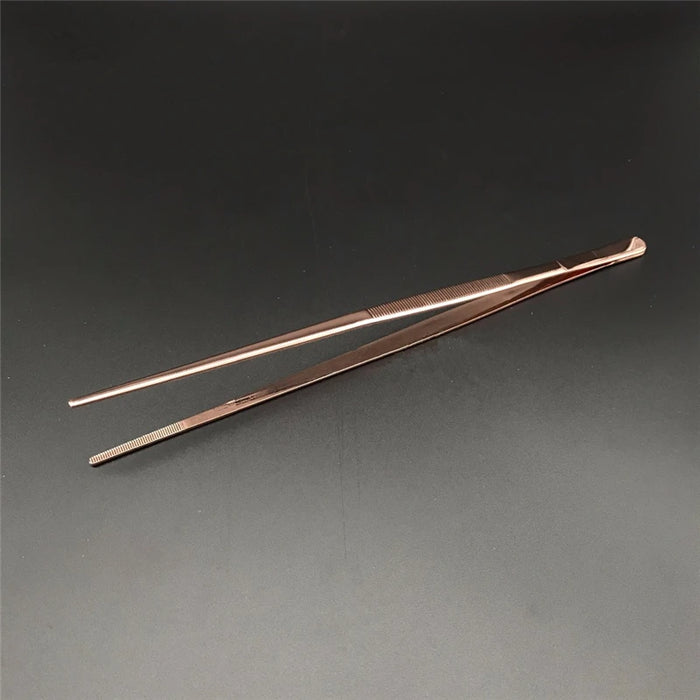 Pinzette per cucina e bar in acciaio inossidabile da 30 cm Pinze per alimenti Cucina Pinzette mediche Strumento da bar