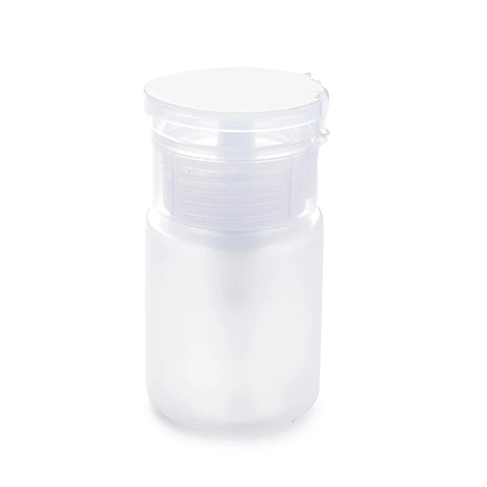 Mini dispenser per nail art da 75 ml, bottiglia vuota, gel acrilico, detergente per rimozione smalto, contenitore per liquidi, piccola pressione