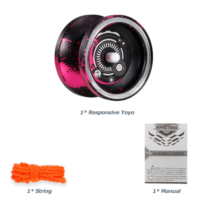 Magic Yoyo V3 YOYO Lega di ALLUMINIO Professionale Yoyo Il miglior Yoyos non risponibile o reattivo Passeggino yoyo per bambini Ragazzi Giocattoli