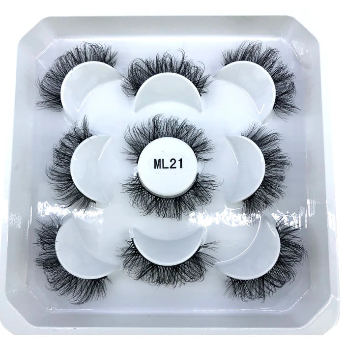 2023 Nuovo 5 paia ciglia finte naturali ciglia finte trucco lungo ciglia di visone 3d estensione ciglia ciglia di visone ciglia corte