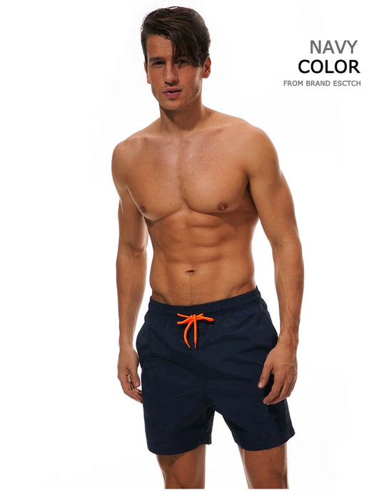ESCATCH Costumi da bagno uomo Pantaloncini da bagno Tronchi Pantaloncini da surf da spiaggia Pantaloni da nuoto Costumi da bagno Pantaloncini da surf sportivi da corsa da uomo