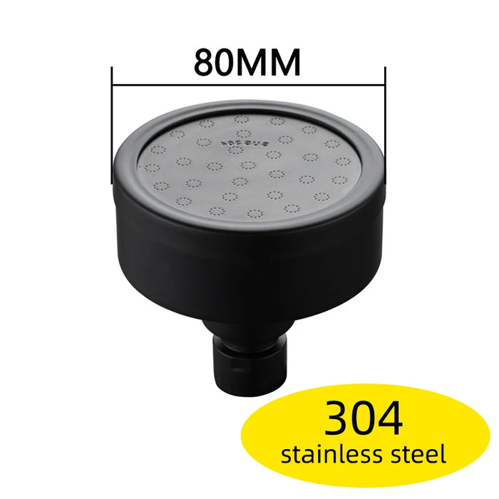 Ciencia Space soffione doccia rotondo in alluminio a risparmio idrico con filtro doccia staccabile può essere pulito