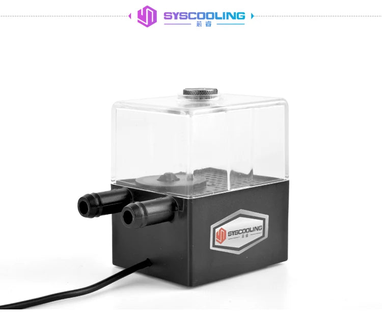Syscooling sc-SC-300T pompa di raffreddamento ad acqua di CC 12V senza spazzola di raffreddamento a liquido pompa 300L/H 4W piccolo 3 pin pompa di raffreddamento ad acqua