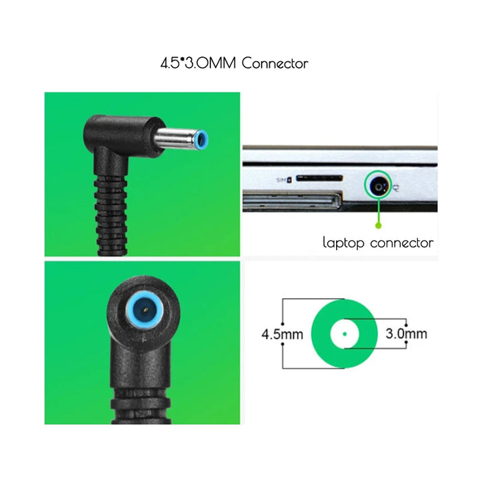 Adattatore per caricabatterie portatile 19,5 V 3,33 A 65 W 4,5 * 3,0 mm per HP Envy 17-j010us Pavilion 15-j000 Chromebook 11 G4 G5 EE 14 G3 246 G4 248