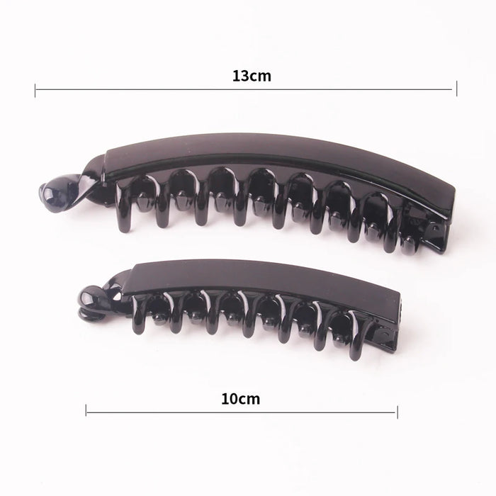 2021 accessori per capelli estivi Clip per capelli a Banana per signora ambientale Abs denti granchio per capelli Twist Hair Pin per ragazze 2 pezzi