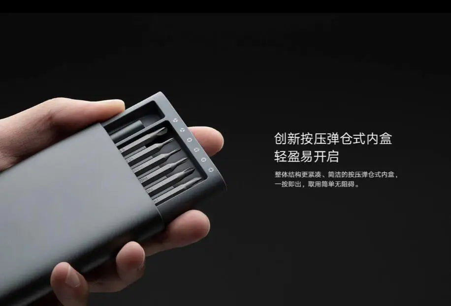 100% originale Xiaomi uso quotidiano cacciavite Kit Manua 24 punte magnetiche di precisione scatola di alluminio Set di cacciaviti fai da te Smart home