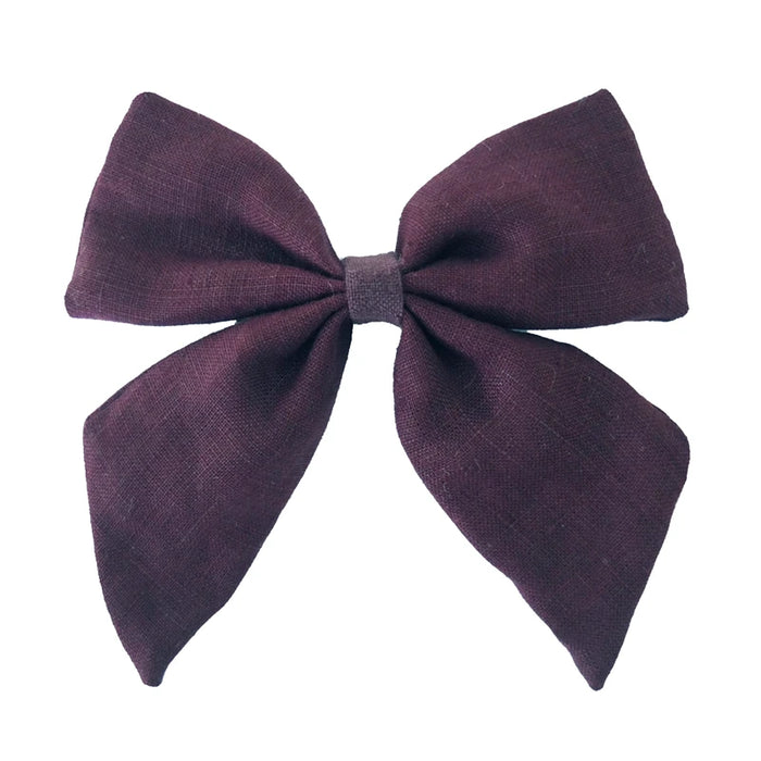 Fiocchi per capelli in cotone e lino Boutique Fermagli per capelli Neonate Donne Grandi mollette per fiocco da marinaio Fermagli per capelli Accessori per capelli Copricapo