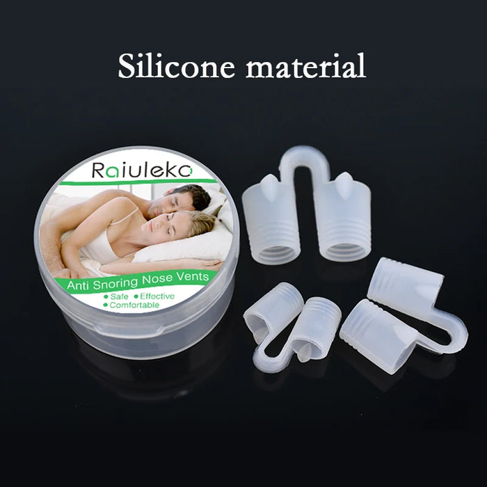 3 diverse dimensioni di dilatatore nasale anti-russamento in silicone morbido di grado medico, ventilazione facile da respirare, clip per il naso per l'aiuto del sonno