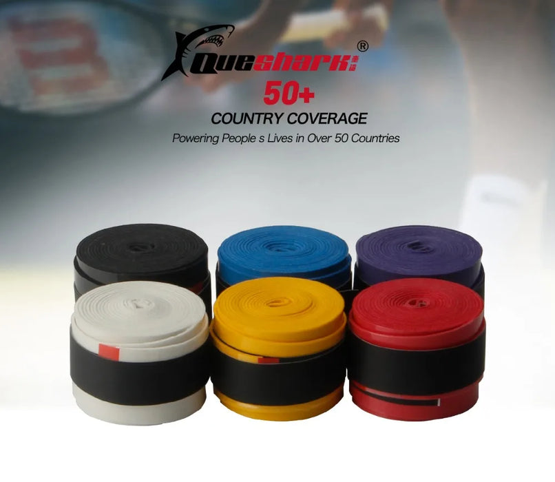 60 pz/lotto Bianco Nero Colorato Rivestito Tennis Overgrips Badminton Grip Racchetta Da Tennis Nastri Canna Da Pesca Fasce 0.6mm 0.7mm