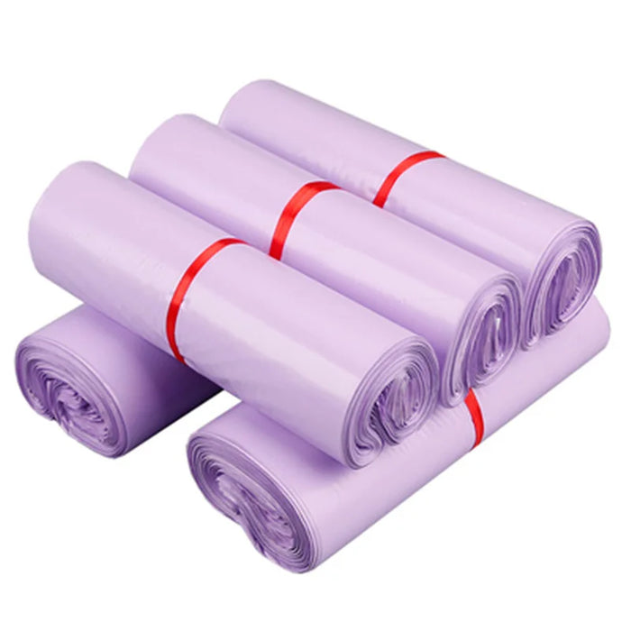 Sacchetti postali per corriere viola da 50 pezzi che confezionano buste per buste postali in plastica autoadesive per buste postali