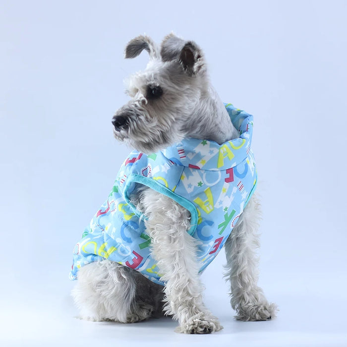 Vestiti caldi invernali per cani per cani di piccola taglia Abbigliamento per animali domestici Vestito per cuccioli Giacca per cani antivento Chihuahua Cappotto per bulldog francese Gilet Yorkies