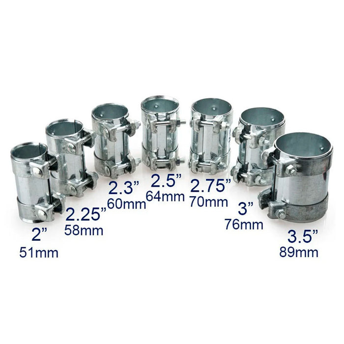 1.5-3.0 "Connettore per tubo di scarico Adattatore per tubo Manicotto per falegnameria Morsetto per tubo Connettore per tubo Lunghezza falegnameria 95 mm