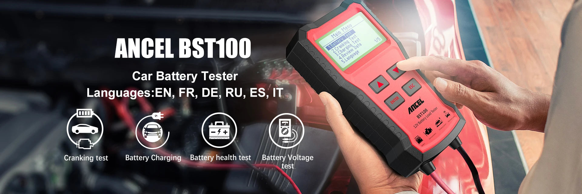 ANCEL A202 Computer di bordo per auto Display digitale per computer Velocità Consumo carburante Indicatore di temperatura OBD2 Scanner per automobili