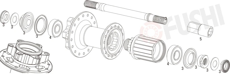 6802-2RS cuscinetto inossidabile 15*24*5mm (1 PC), mozzo per bicicletta anteriore 6802 RS, mozzi posteriori, ruota 15 24 5 cuscinetti a sfere in ceramica