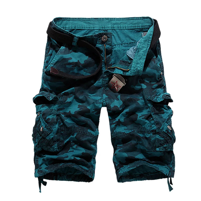 US Size 2025 Nuovi pantaloncini cargo larghi mimetici da uomo Pantaloncini cargo mimetici militari estivi cool Homme