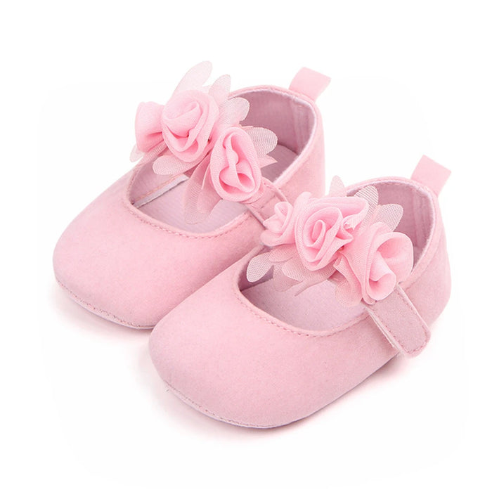 2025 nuove scarpe da bambino floreali carine per neonato ragazza da bambino scarpe da principessa suola morbida prewalker scarpe da bambino antiscivolo 0-18M