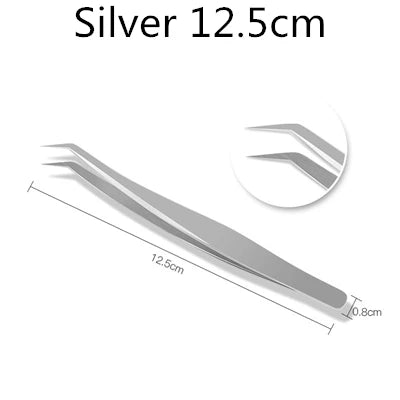 Pinzette per cucina e bar in acciaio inossidabile da 30 cm Pinze per alimenti Cucina Pinzette mediche Strumento da bar