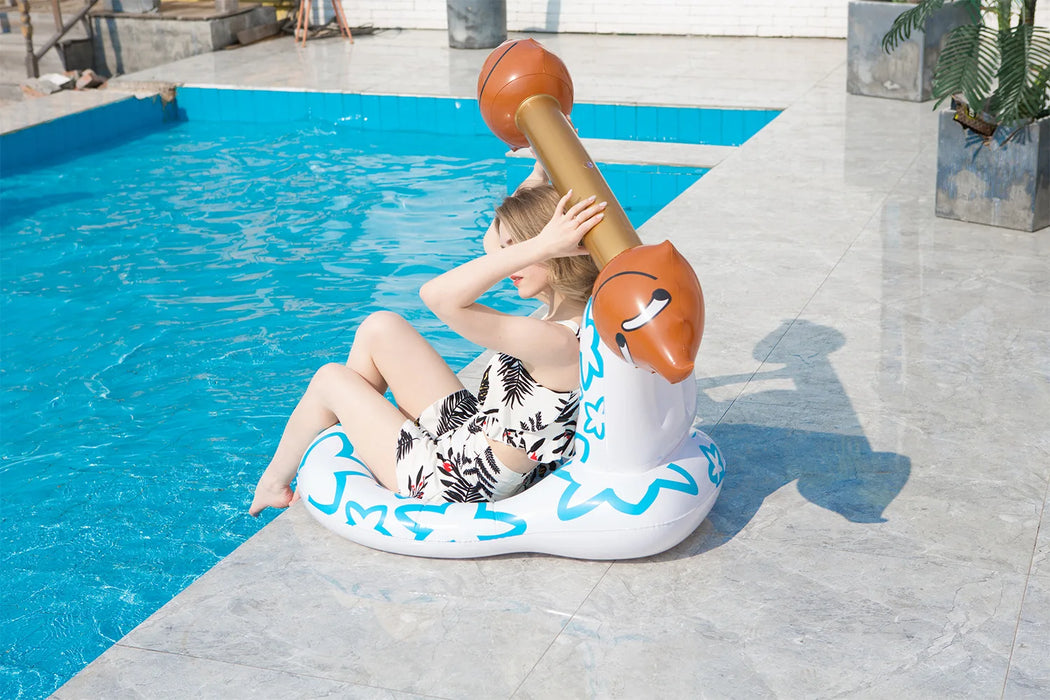 Giostra gonfiabile anello di nuoto piscina galleggiante gioco giocattoli Sport acquatici gioco per bambini forniture per feste per adulti zattera gladiatore