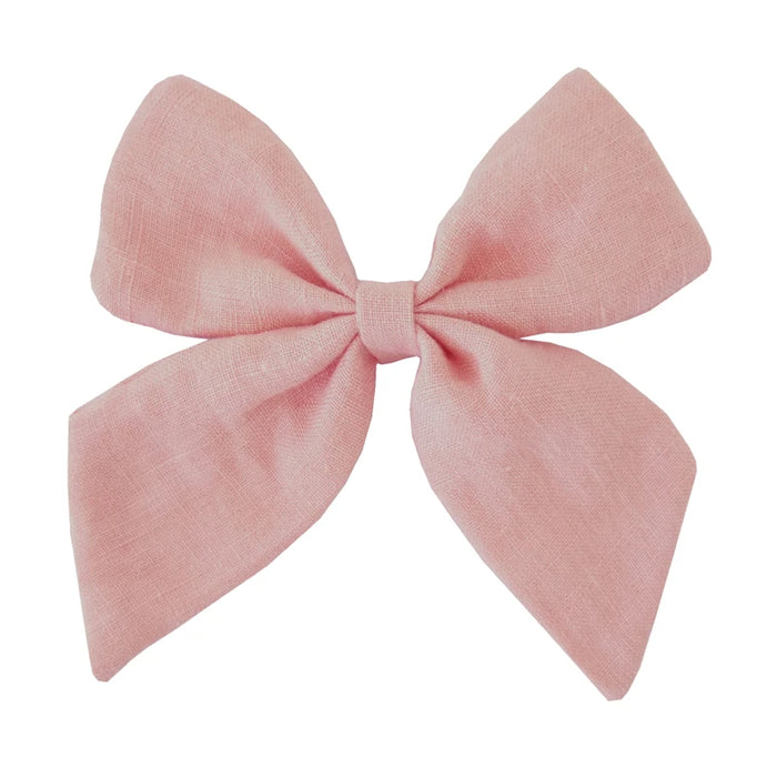 Fiocchi per capelli in cotone e lino Boutique Fermagli per capelli Neonate Donne Grandi mollette per fiocco da marinaio Fermagli per capelli Accessori per capelli Copricapo