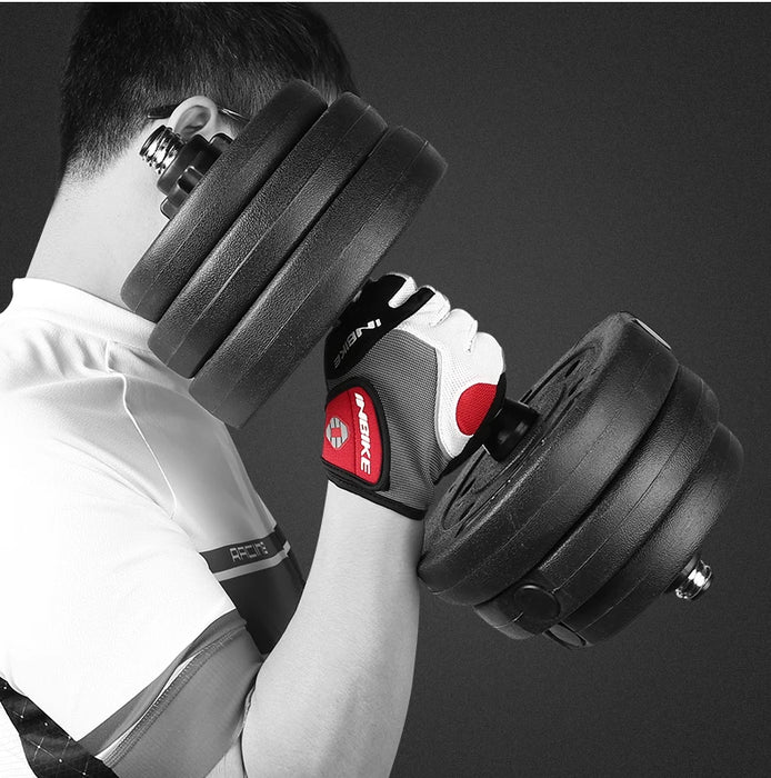 INBIKE GEL Pad antiurto Guanti da ciclismo Mezze dita Guanti sportivi Uomo Donna Estate Bicicletta Palestra Guanti fitness Guanti MTB IF239