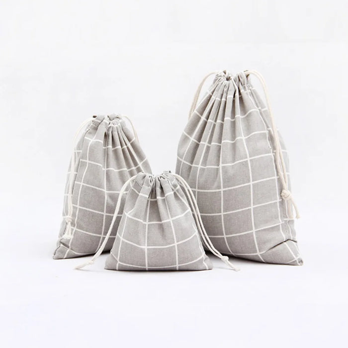 Prezzo di fabbrica 14 Stili di Cotone Linea Coulisse Borse multiuso Caramella di Favore Dei Monili Del Supporto del Sacchetto Regali Del Partito 14x16cm 19x24cm 25x32cm Borsa