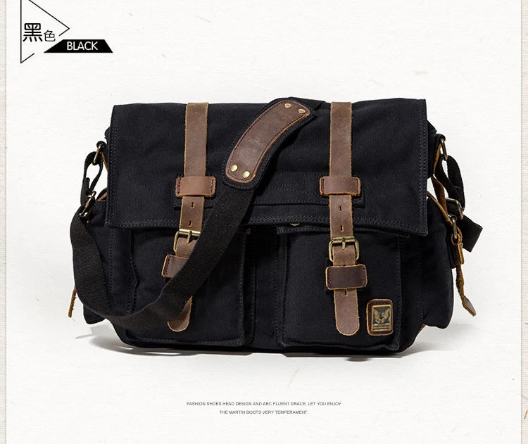 SONO LEGEND Will Smith Tela + Borsa a tracolla da uomo in vera pelle Borsa a tracolla in tela da uomo Borsa a tracolla Borsa casual a tracolla