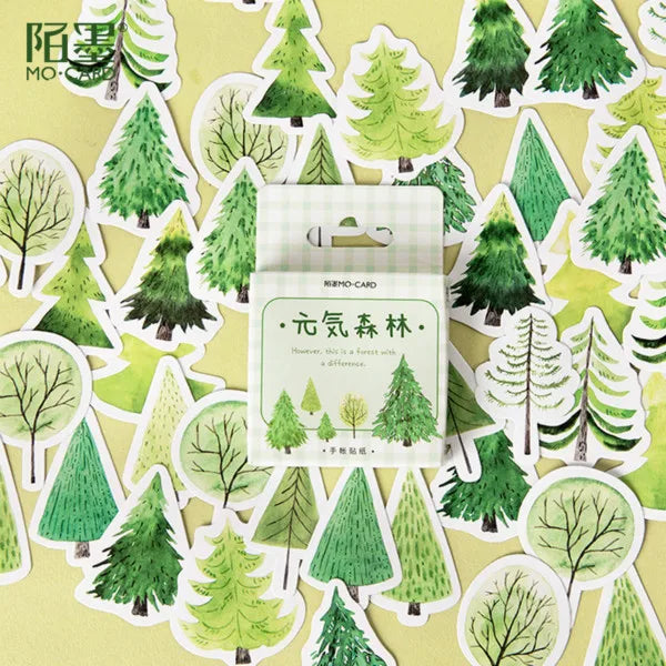 45 pz/pacco Carino Animali della Foresta Adesivi Stickers Adesivi FAI DA TE Decorazione Del Mestiere di Scrapbooking Adesivi del Regalo Della Cancelleria
