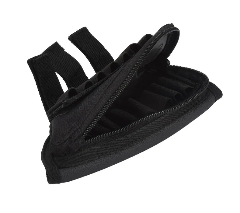 Tattico Muti-funzionale Caccia Cerniera Fucile Buttstock Pack Borsa Guancia Pad Resto Shell Mag Munizioni Pouch Pocket Magazine Bandoliera