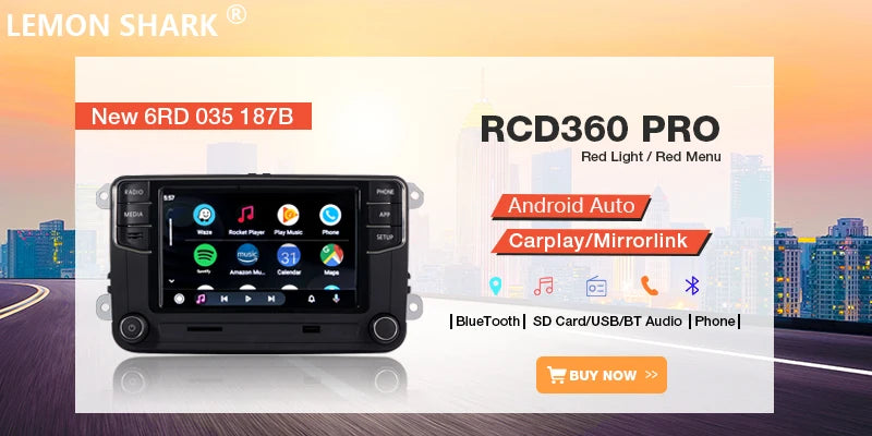 RCD330 RCD360 adattatore simulatore di controllo pulsante volante multifunzione per VW Golf 5 6 Jetta MK5 Touran Caddy Passat B6