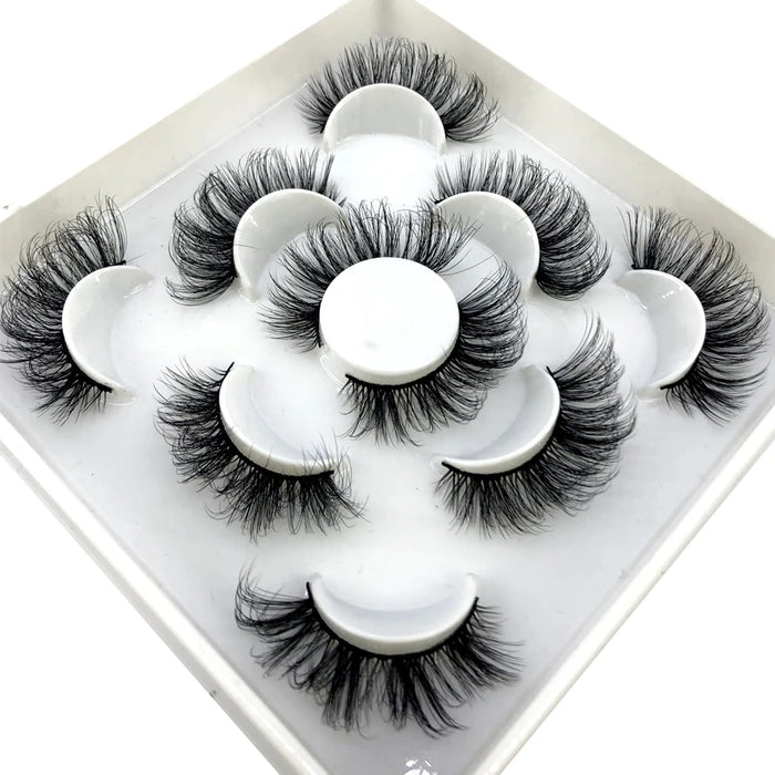2023 Nuovo 5 paia ciglia finte naturali ciglia finte trucco lungo ciglia di visone 3d estensione ciglia ciglia di visone ciglia corte