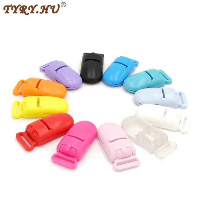 TYRY.HU 10 Pz/set di Plastica Del Bambino Ciuccio Pinze Titolare Succhietto Ciuccio Infantile Manichino Pinze Accessori Per Ciuccio Clip Fai Da Te