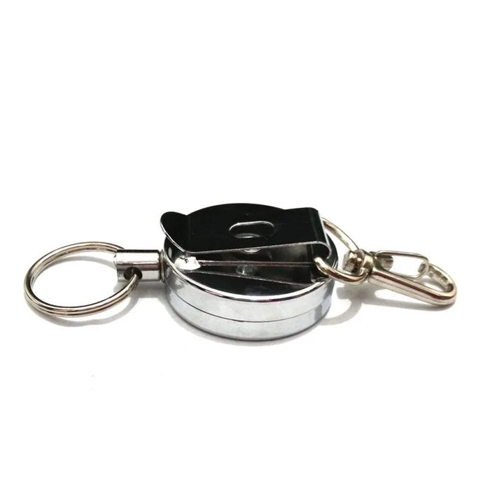 1pc portachiavi retrattile porta badge identificativo targhetta con nome porta carte bobina di riavvolgimento clip da cintura regalo forniture per ufficio