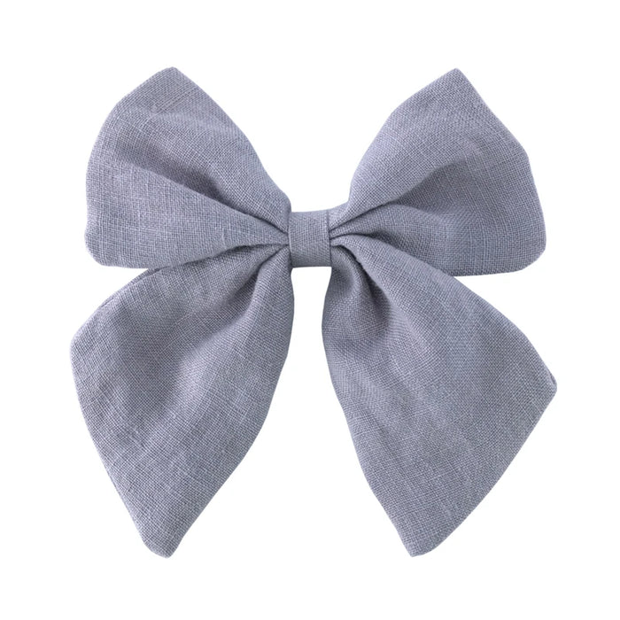 Fiocchi per capelli in cotone e lino Boutique Fermagli per capelli Neonate Donne Grandi mollette per fiocco da marinaio Fermagli per capelli Accessori per capelli Copricapo