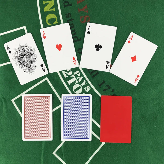 2 pz/lotto Baccarat Texas Hold'em carte da gioco in plastica resistente all'usura impermeabile Poker Card Board Bridge Poker Game Yernea