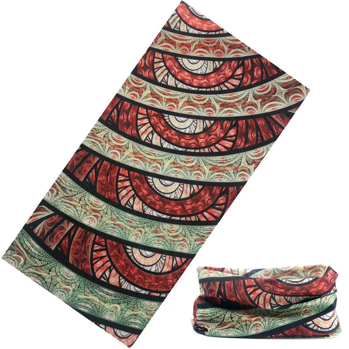 Sciarpa al collo con anello magico con teschio Fascia per capelli Bandana multifunzionale Viso Tubo tubolare senza cuciture Sciarpe unisex per uomo donna