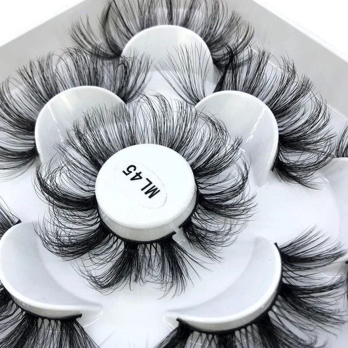 2023 Nuovo 5 paia ciglia finte naturali ciglia finte trucco lungo ciglia di visone 3d estensione ciglia ciglia di visone ciglia corte