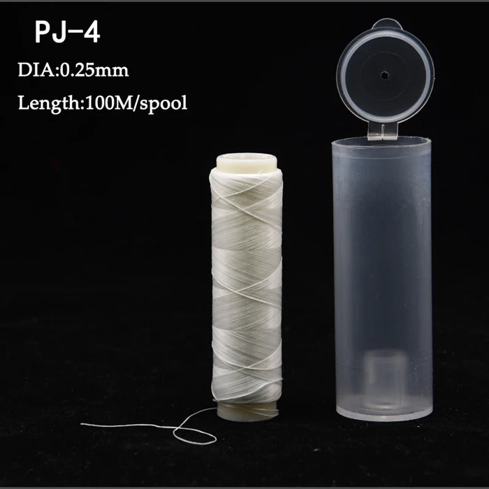1pc PJ1/2/3/4/5/7 Poliestere ad alta resistenza Esca Filo elastico Bobina Accessori per la pesca in mare Affrontare Linea di esche da pesca invisibile