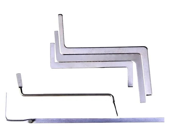 4 in 1 set di strumenti per fabbro pratica kit di blocco trasparente con chiave rotta estrattore chiave strumento rimozione ganci hardware