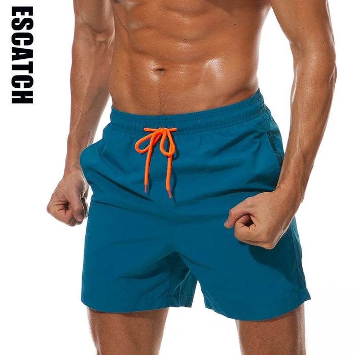 ESCATCH Costumi da bagno uomo Pantaloncini da bagno Tronchi Pantaloncini da surf da spiaggia Pantaloni da nuoto Costumi da bagno Pantaloncini da surf sportivi da corsa da uomo