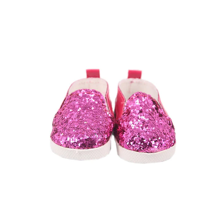 Scarpe da bambola Vestiti Stivali fatti a mano Scarpe da 7 cm per 18 pollici americani e 43 cm Accessori per bambole appena nate per la generazione di giocattoli per ragazze fai da te