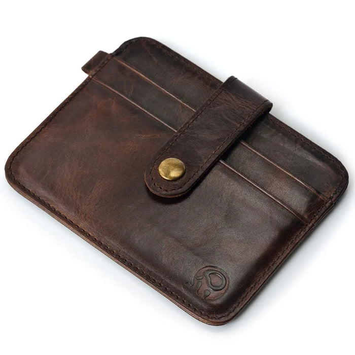 Portafoglio sottile da uomo in vera pelle portafoglio piccolo da uomo Mini borsa portamonete portafoglio sottile Portomonee carteras porta carte da uomo