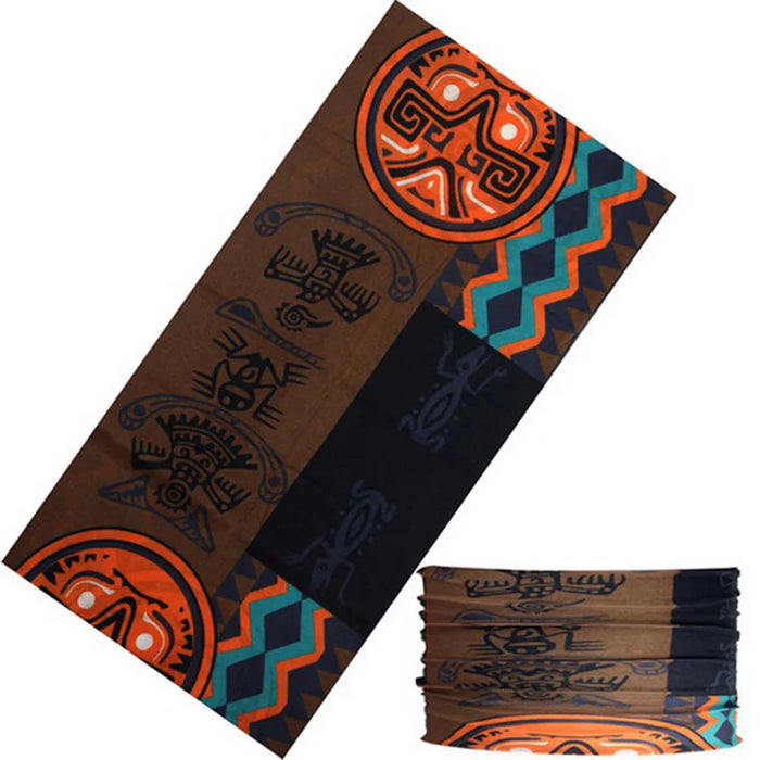 Sciarpa al collo con anello magico con teschio Fascia per capelli Bandana multifunzionale Viso Tubo tubolare senza cuciture Sciarpe unisex per uomo donna